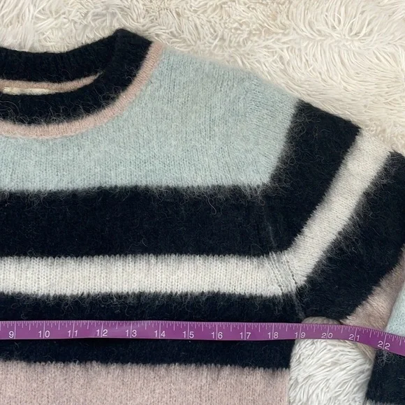 Ba&sh lady pullover Alpaca striped sweater made in Italy - size 0 - Picture 7 of 10